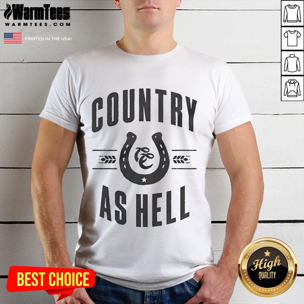 Good Cornbread Cowboy Horseshoe Country As T-Shirt