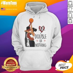Alternative view of Good Couple Black Basketball Double Or Nothing I Love You History Month T-Shirt