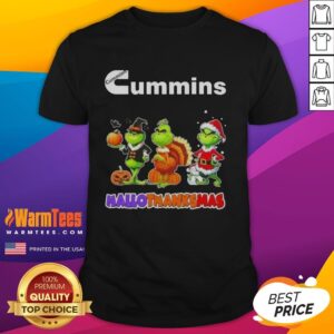 Good Cummins X Grinch Cosplay Happy HalloThanksMas T-Shirt