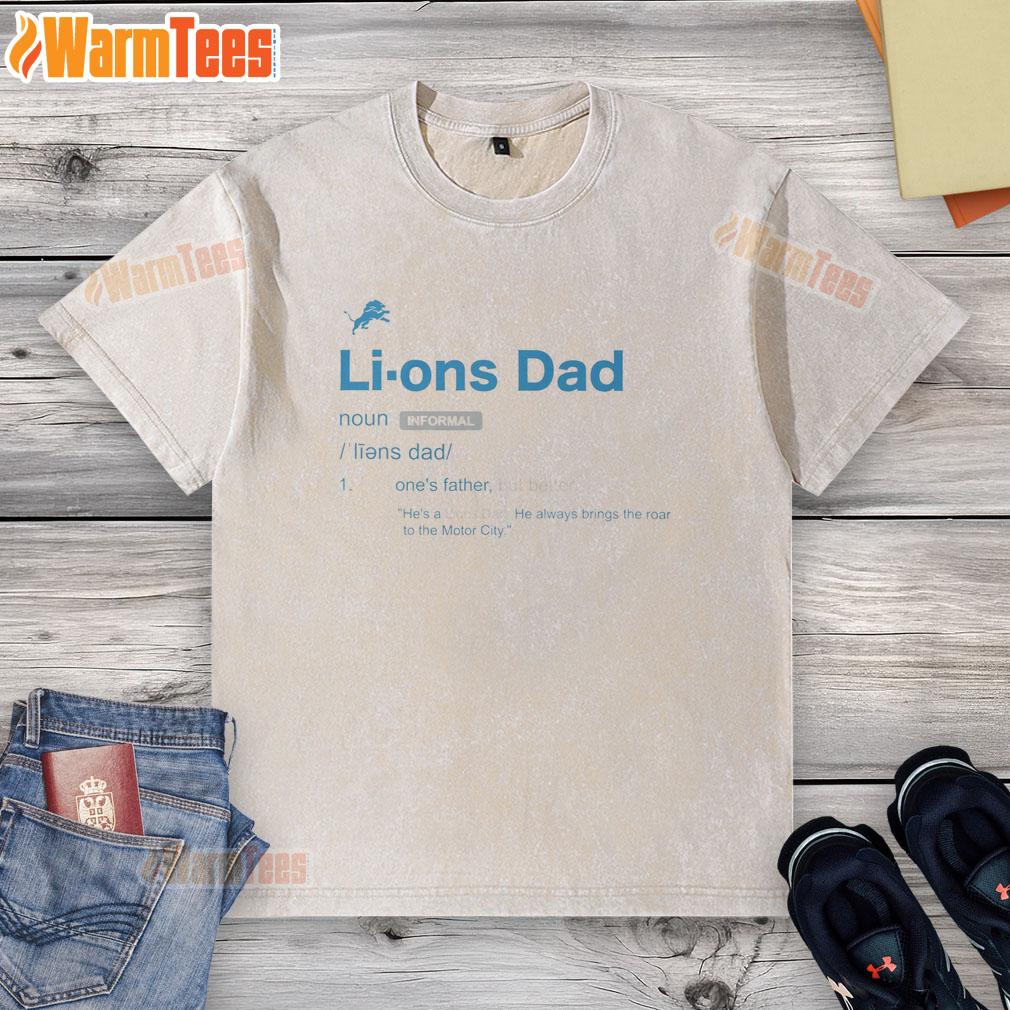Good Detroit Lions Dad Definition T-Shirt - Image 6