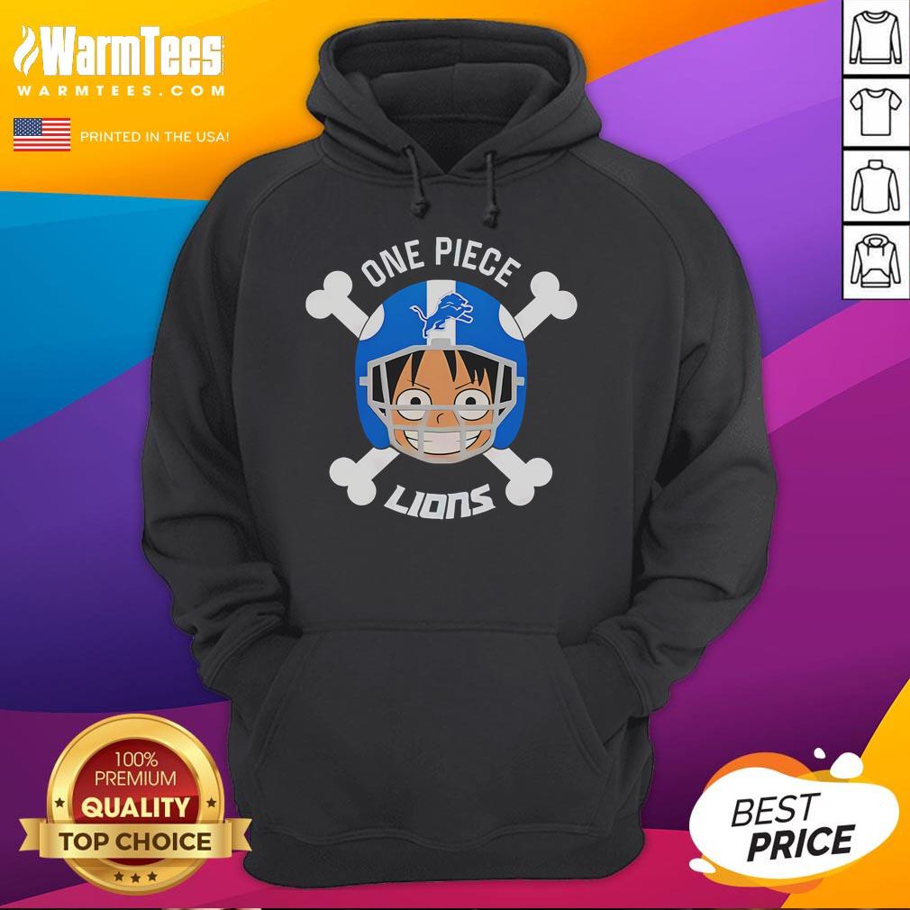 Good Detroit Lions X Luffy One Piece T-Shirt - Image 2
