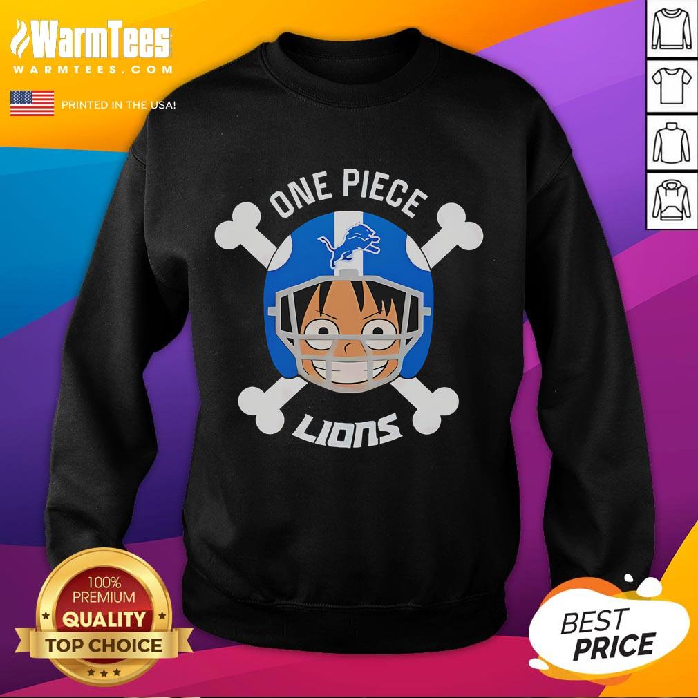 Good Detroit Lions X Luffy One Piece T-Shirt - Image 5
