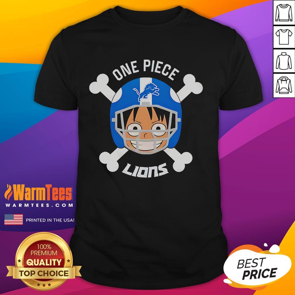 Good Detroit Lions X Luffy One Piece T-Shirt