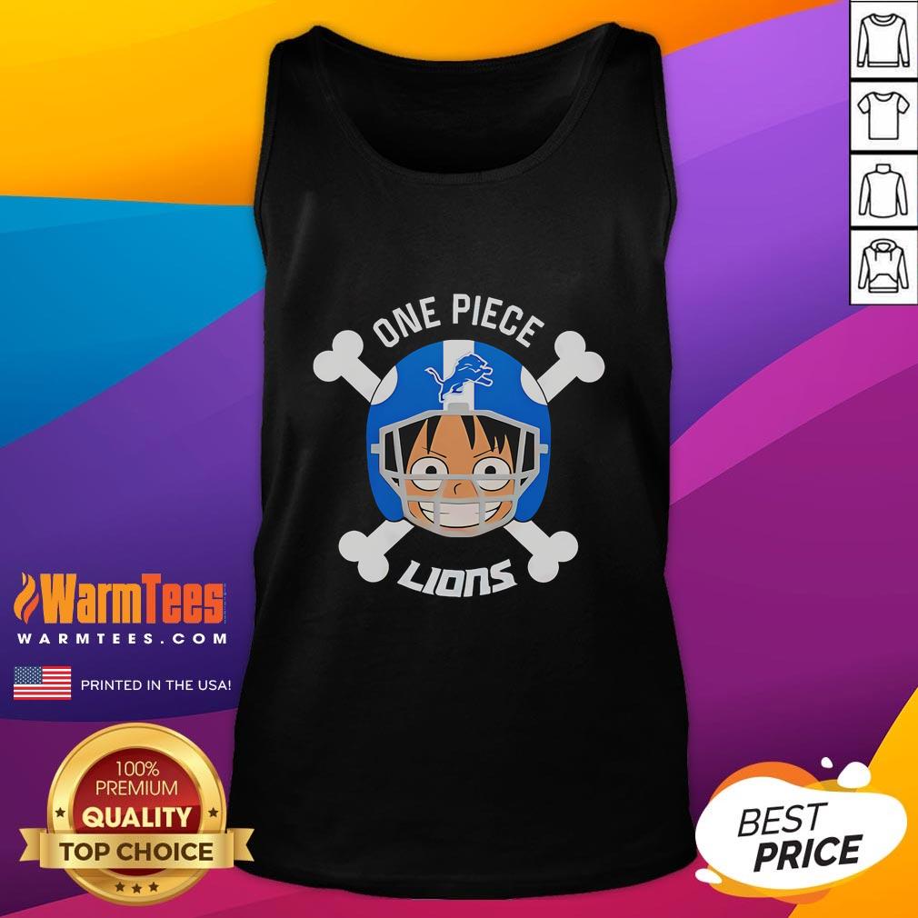 Good Detroit Lions X Luffy One Piece T-Shirt - Image 4