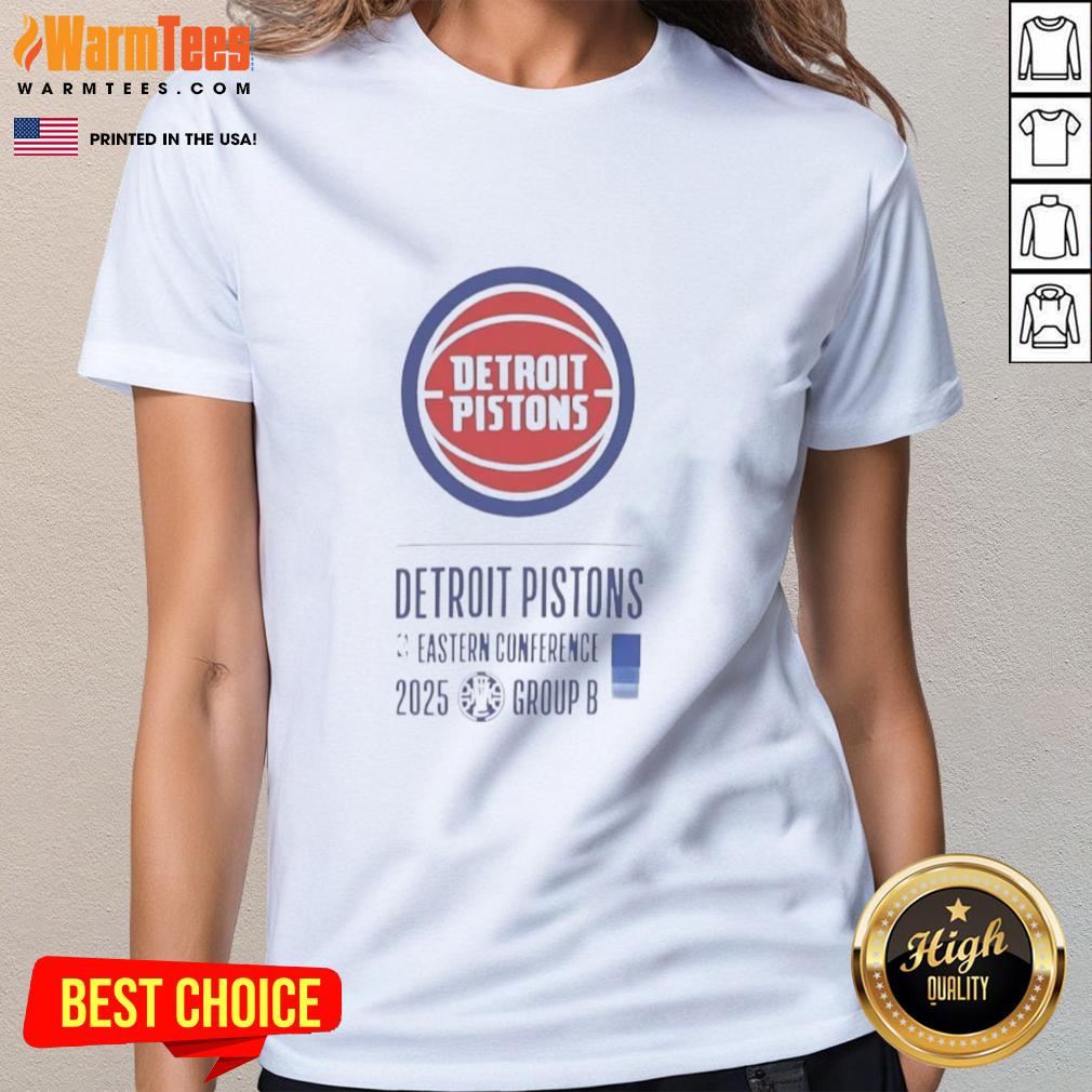Good Detroit Pistons Eastern Conference 2025 T-Shirt - Image 3