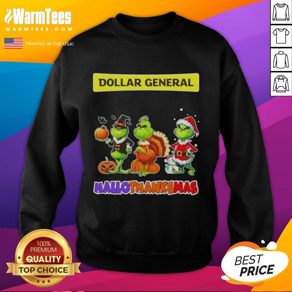 Good Dollar Genaral X Grinch Cosplay Happy HalloThanksMas T-Shirt - Image 5
