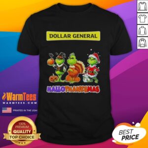 Good Dollar Genaral X Grinch Cosplay Happy HalloThanksMas T-Shirt