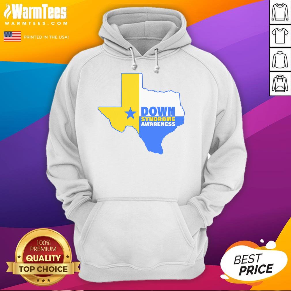 Good Down Syndrome Awareness Texas State T-Shirt - Image 2