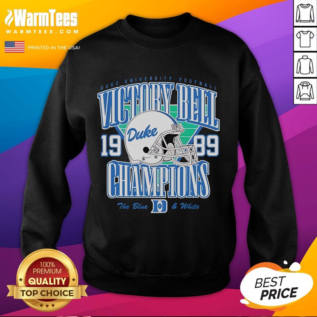 Good Duke Football Helmet 1989 Victory Bell Champions T-Shirt - Image 5