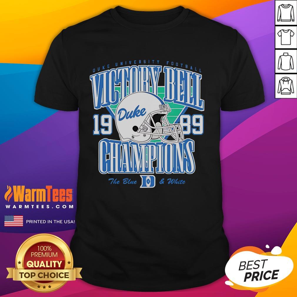 Good Duke Football Helmet 1989 Victory Bell Champions T-Shirt