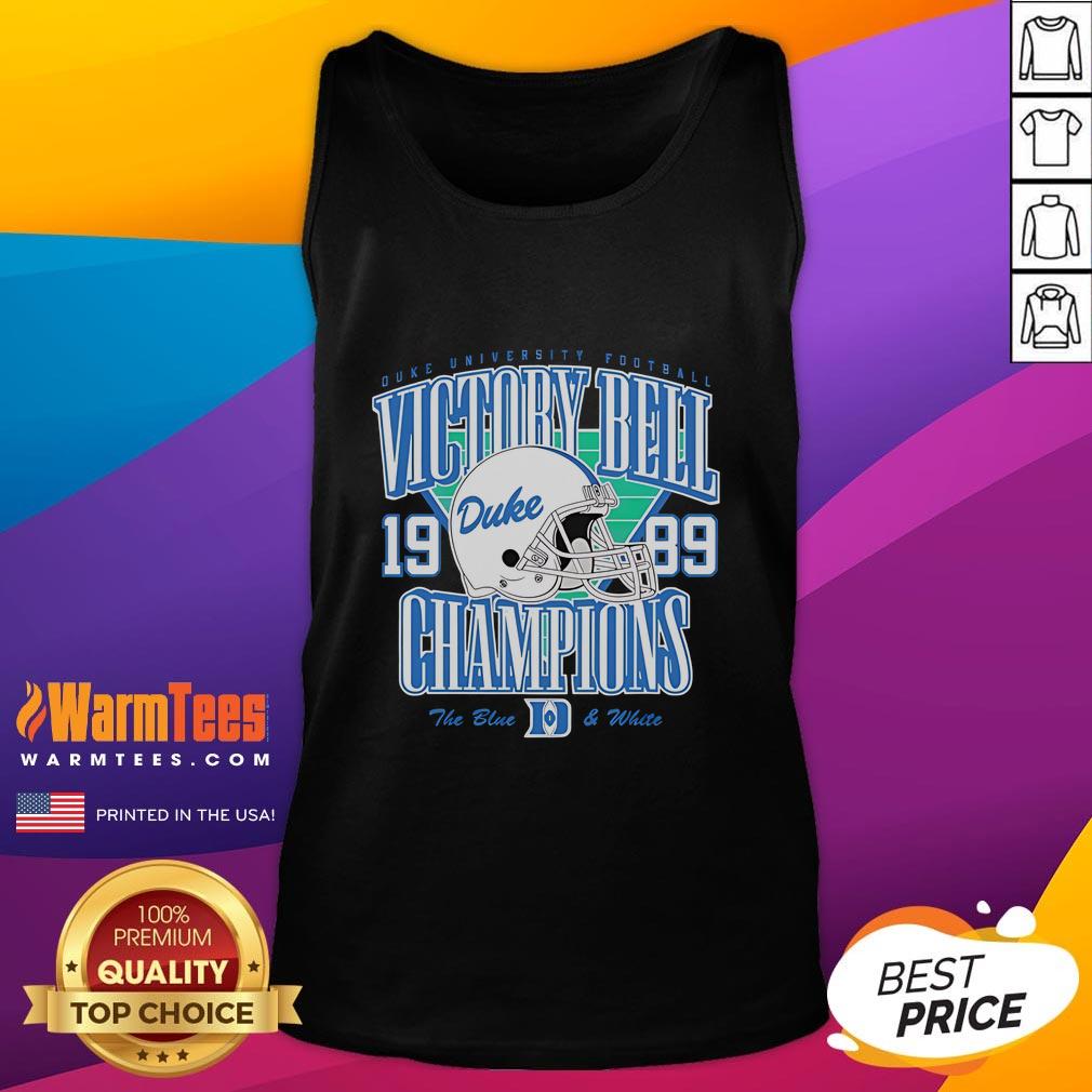Good Duke Football Helmet 1989 Victory Bell Champions T-Shirt - Image 4