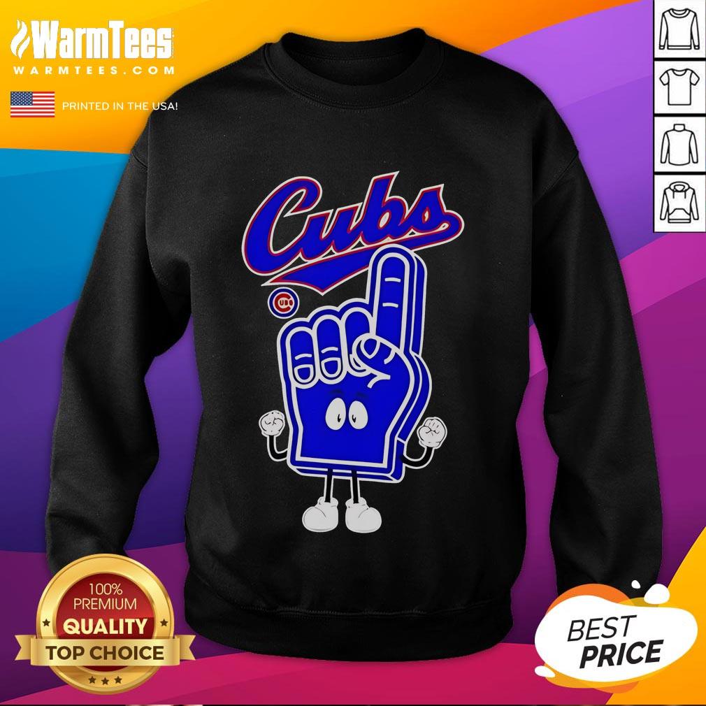 Good Foam Hand Number One Finger Chicago Cubs T-Shirt - Image 5