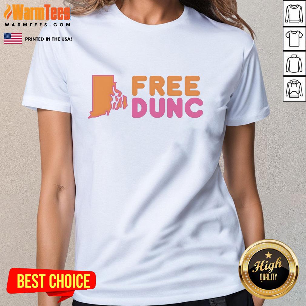 Good Free Dunc Style Dunkin Donut T-Shirt - Image 3