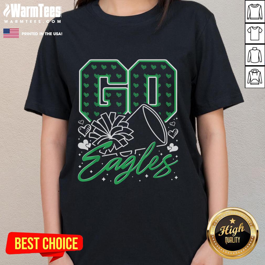 Good Go Cheer Eagles Design T-Shirt - Image 3