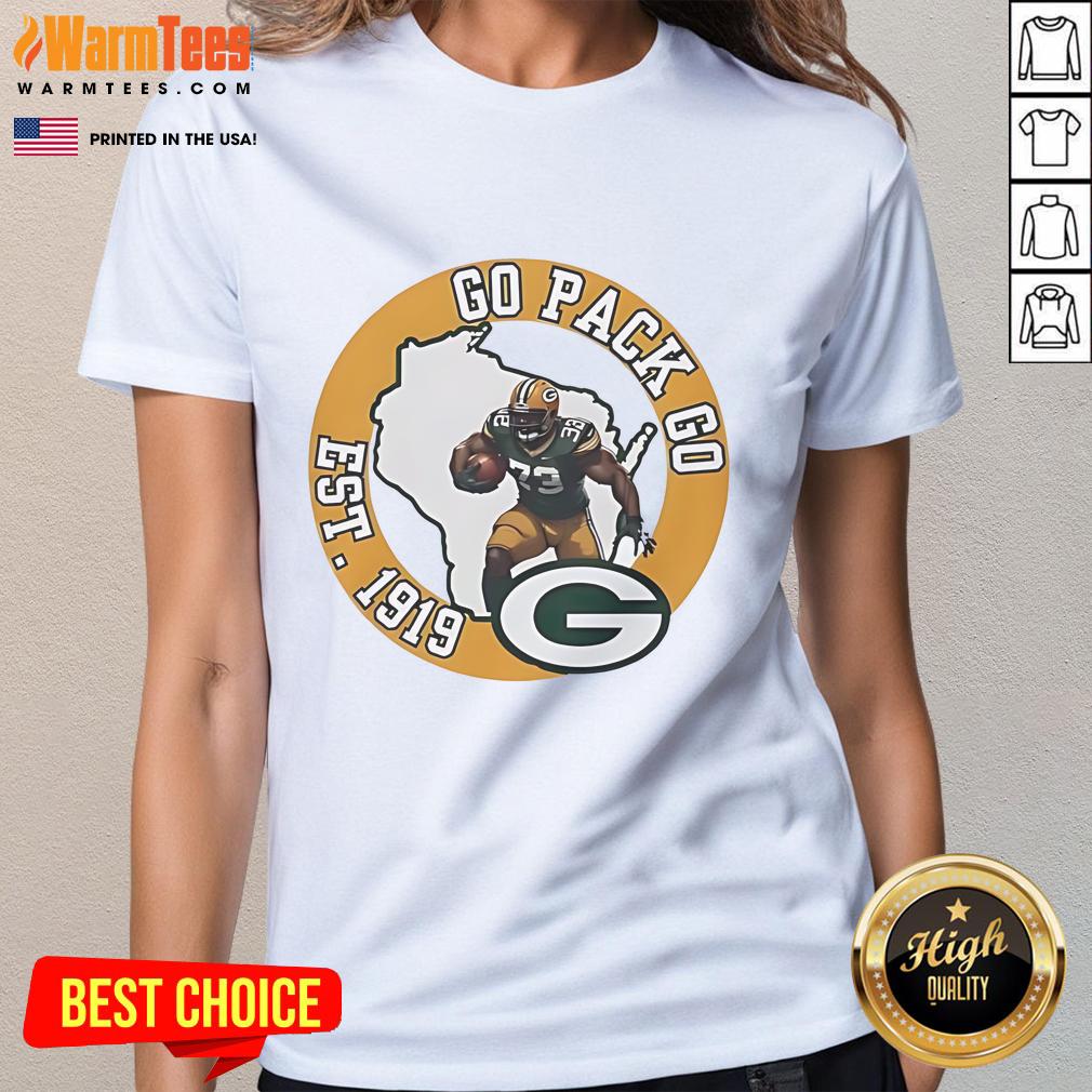 Good Go Pack Go Est 1919 Green Bay Packer T-Shirt - Image 3
