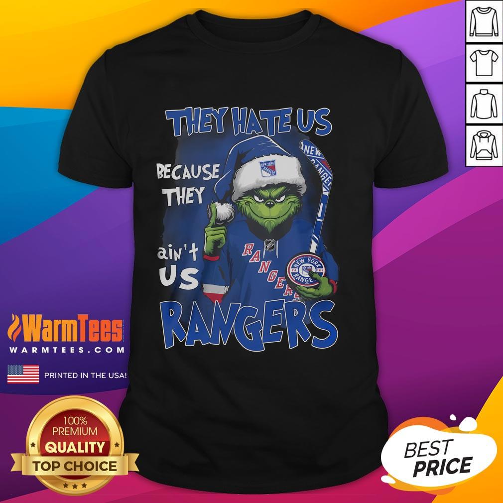 Good Grinch They Hate Us Because They Aint Us New York Rangers T-Shirt