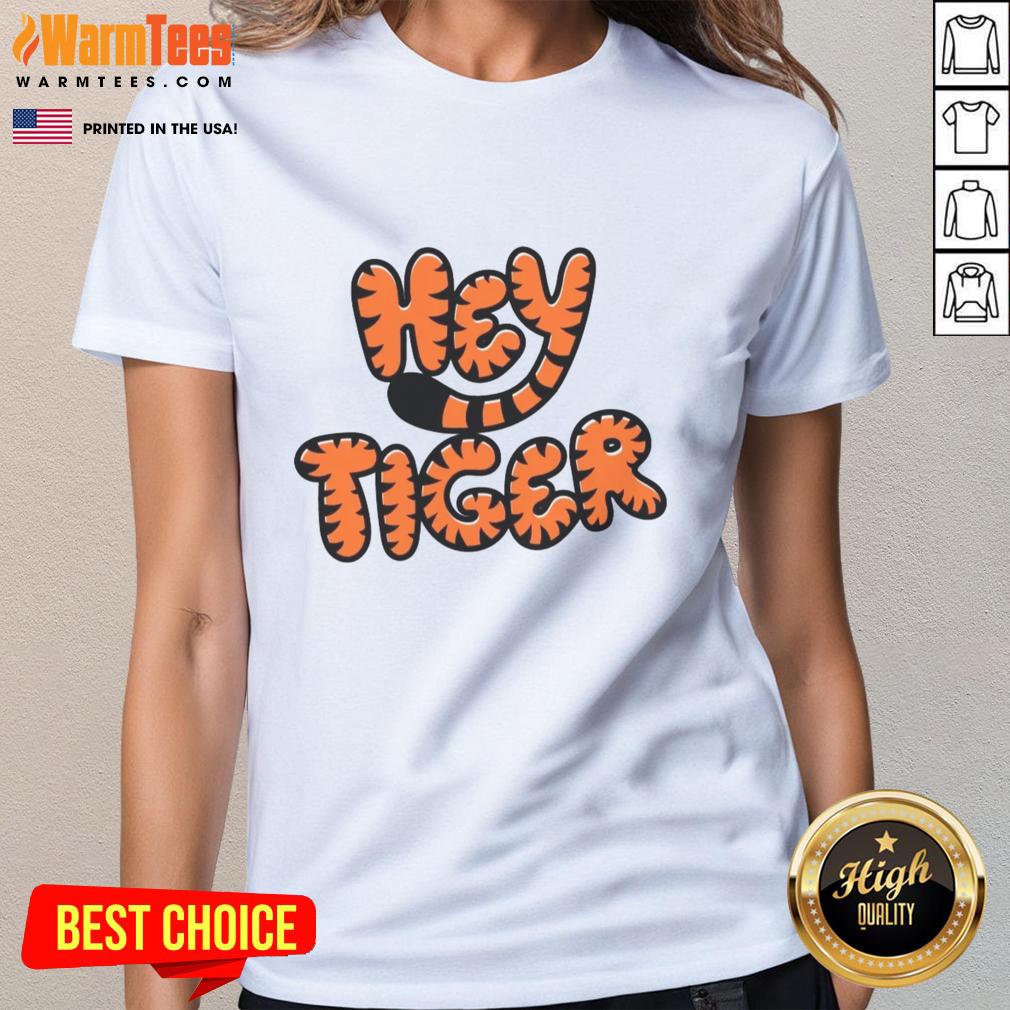 Good Hey Tiger Bubble Letter T-Shirt - Image 3