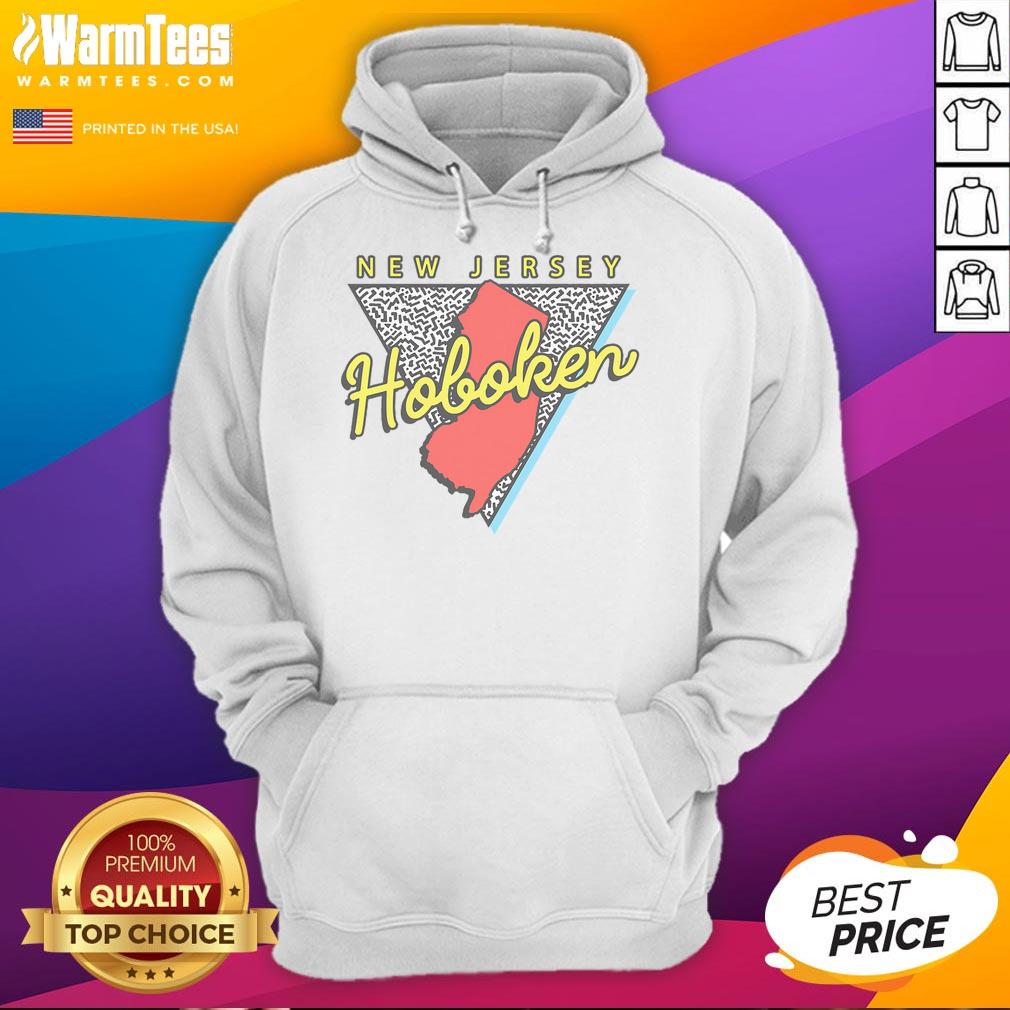 Good Hoboken New Jersey Retro Triangle Nj City T-Shirt - Image 2