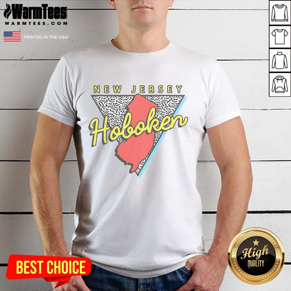 Good Hoboken New Jersey Retro Triangle Nj City T-Shirt
