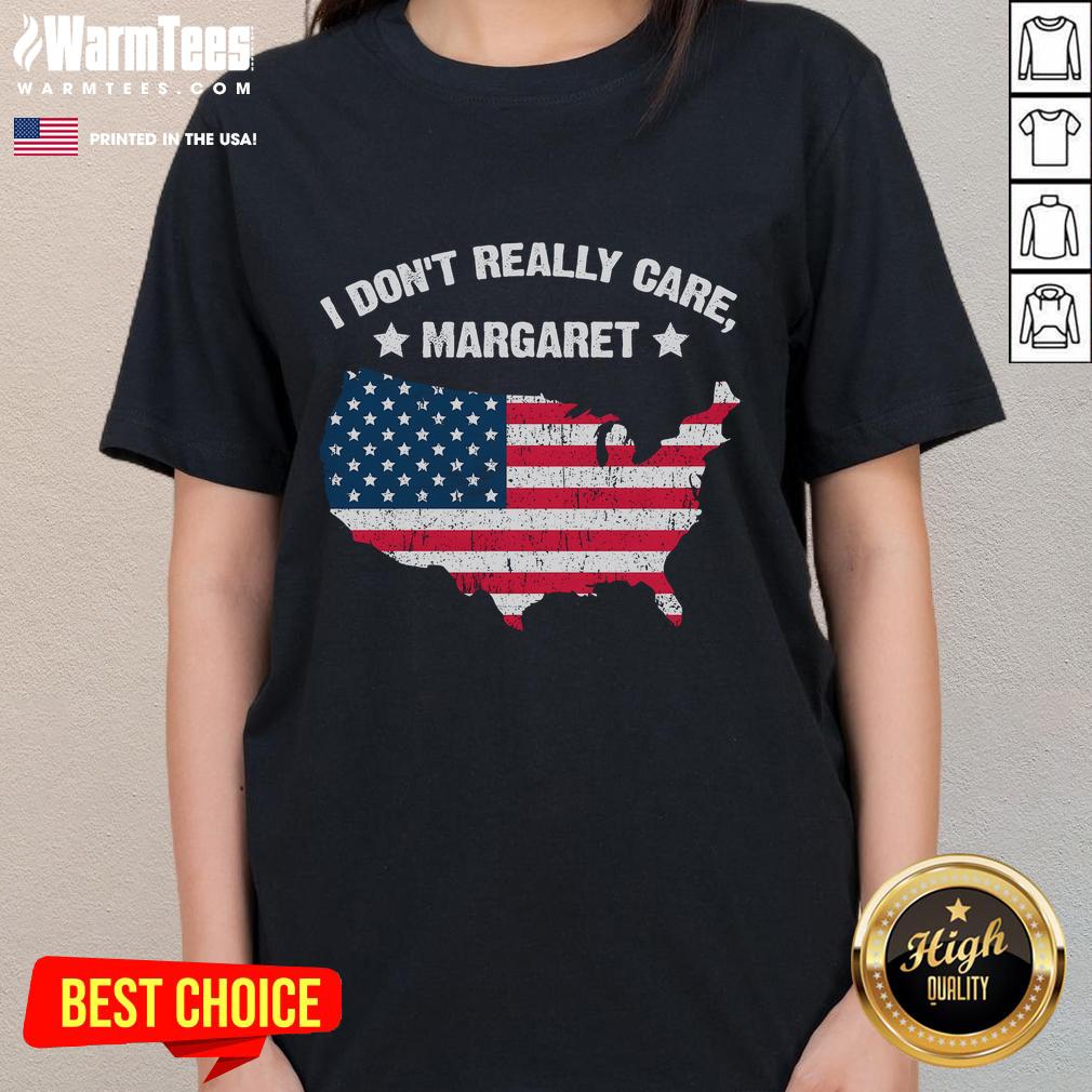 Good I Don't Really Care Margaret Jd Vance Meme America Map T-Shirt - Image 3
