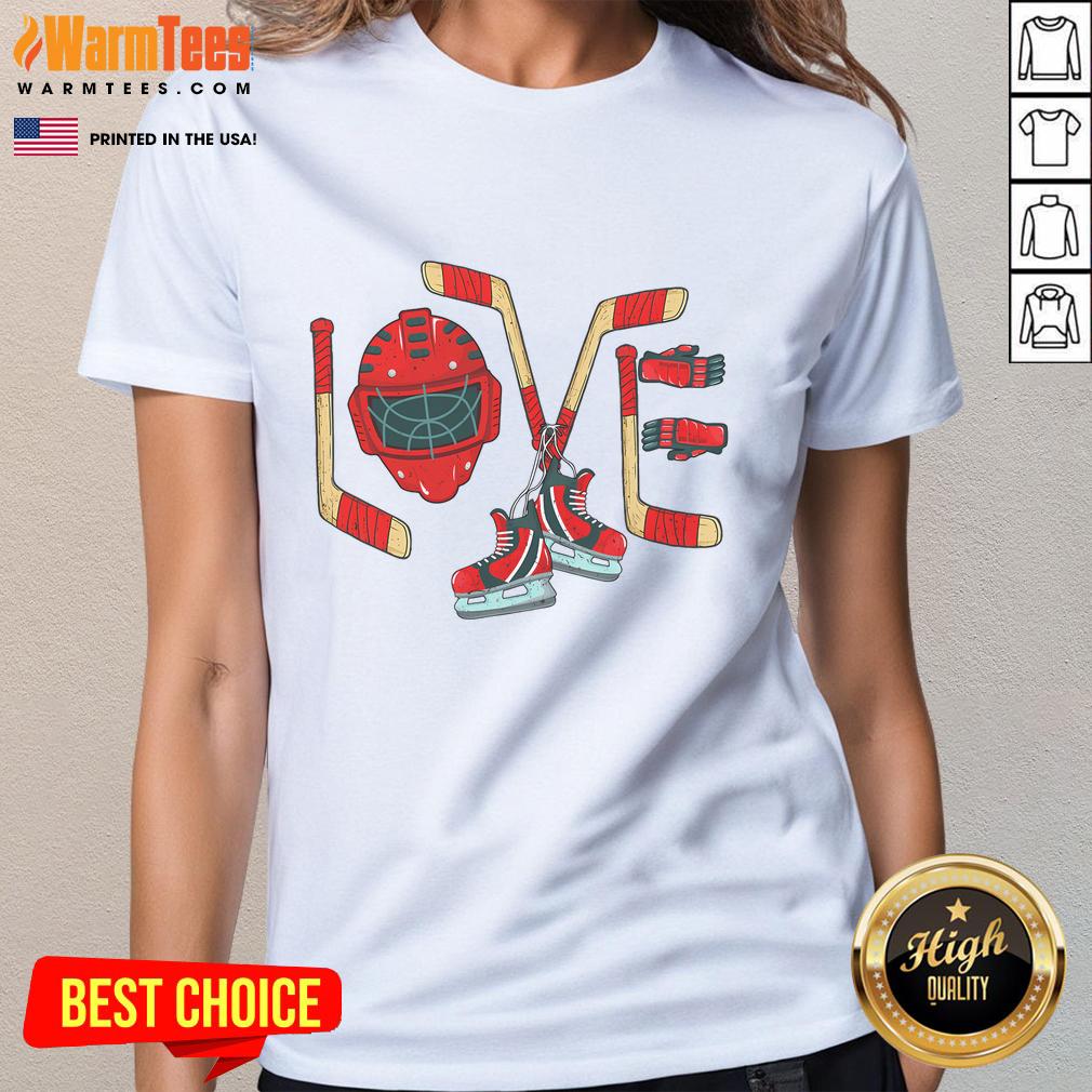Good Ice Hockey Valentine's Day T-Shirt - Image 3