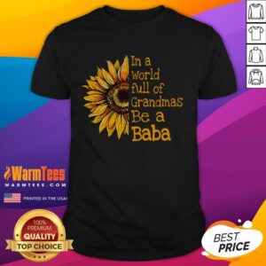 Good In A World Of Grandmas Be A Baba Polish Serbian Grandma T-Shirt