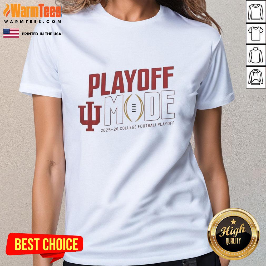 Good Indiana Hoosiers Cfp 2025 2026 Playoff Mode Logo T-Shirt - Image 3