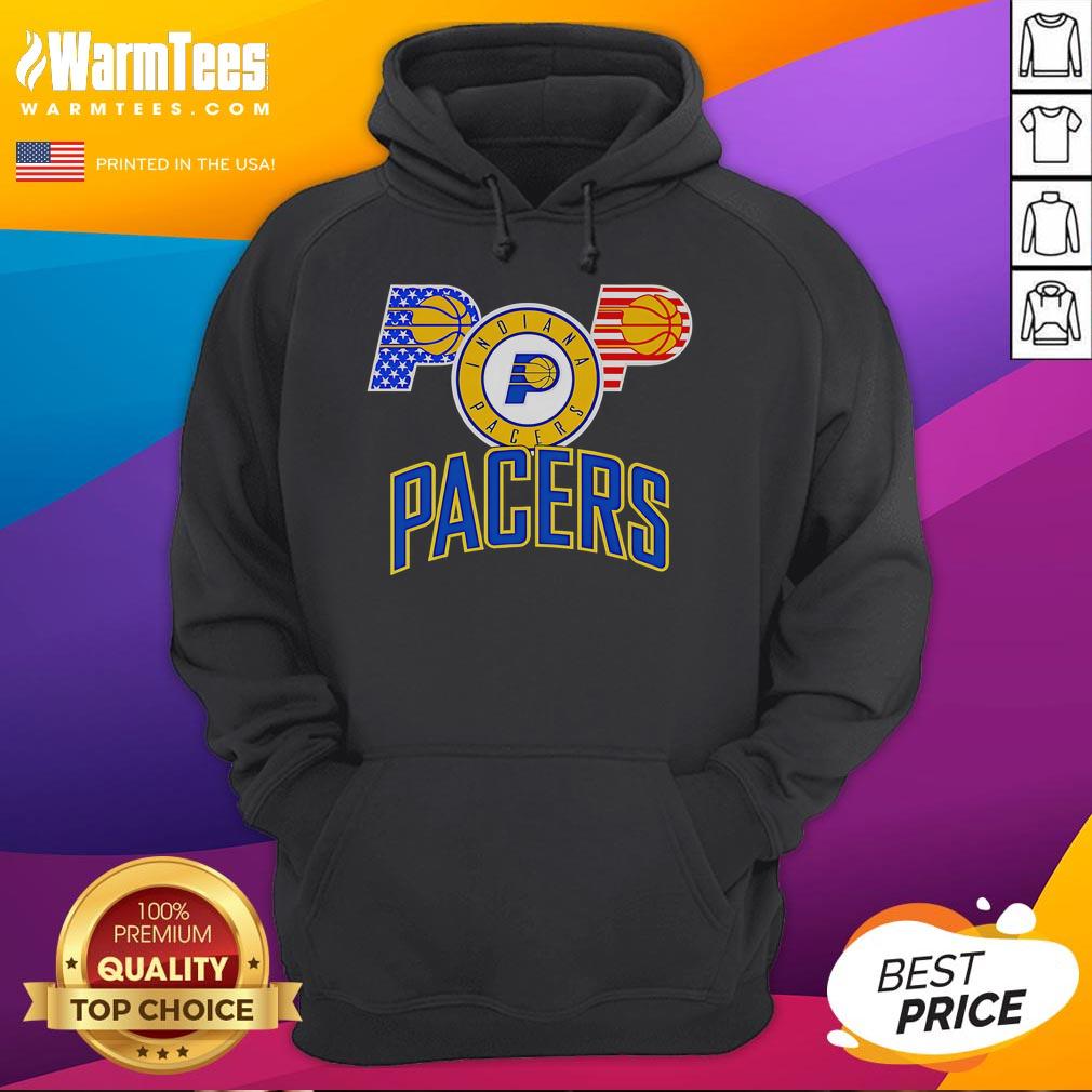 Good Indiana Pacers American Flag Logo T-Shirt - Image 2