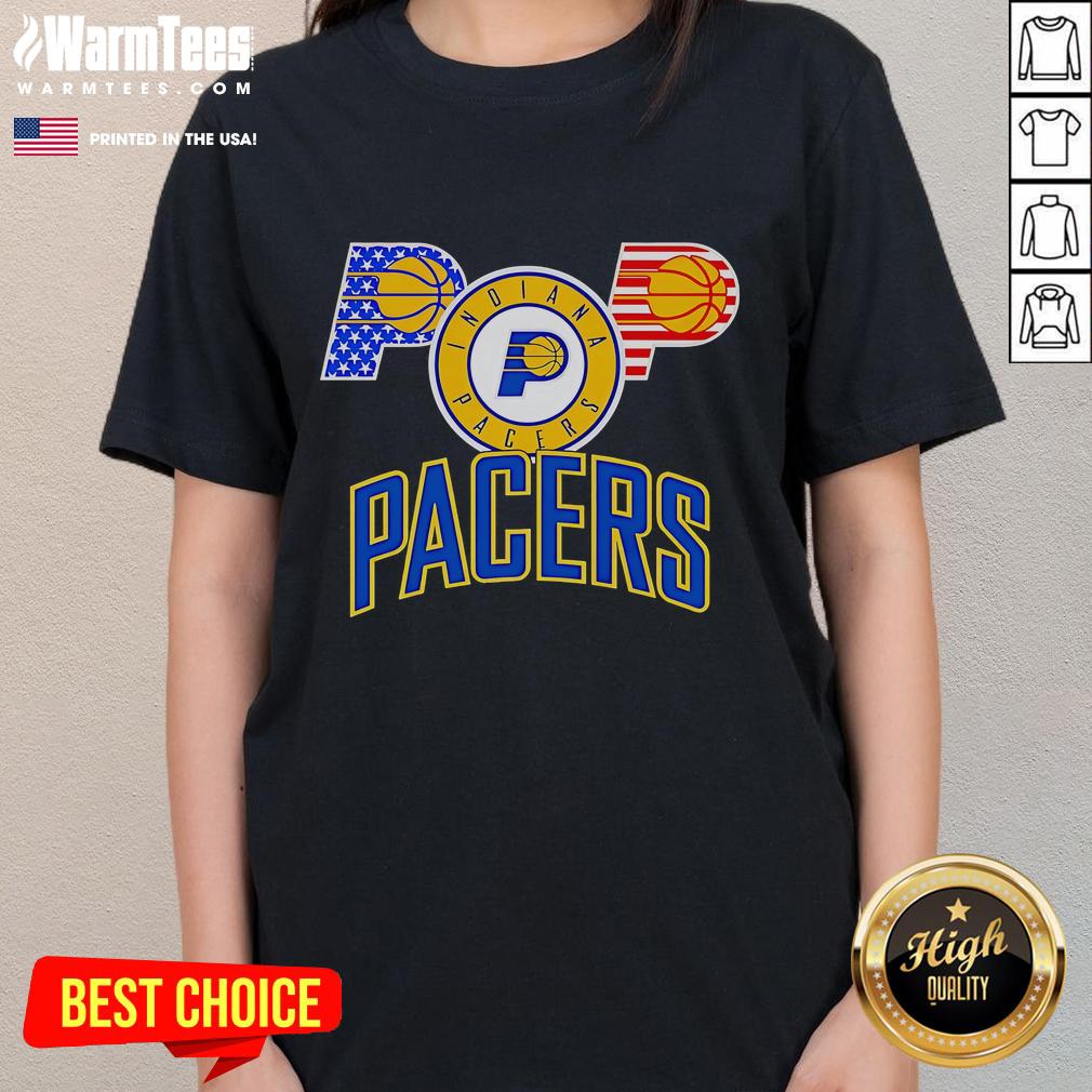 Good Indiana Pacers American Flag Logo T-Shirt - Image 3