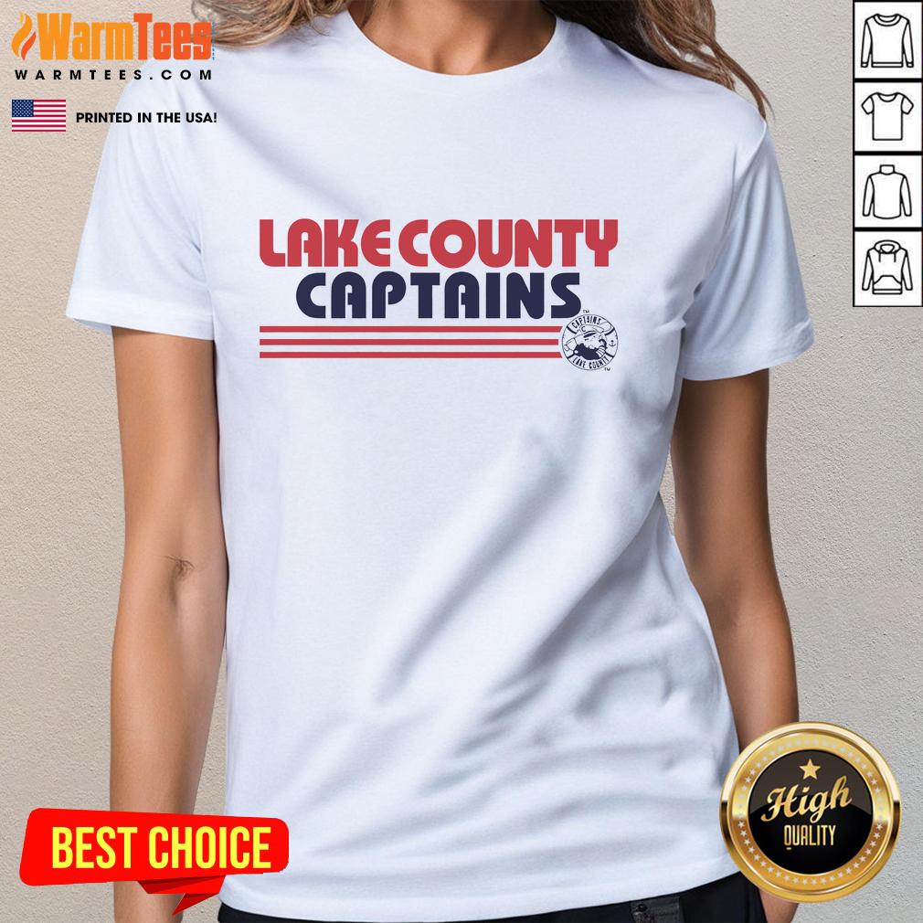 Good Lake County Captains Baseball Stripe Logo T-Shirt - Image 3