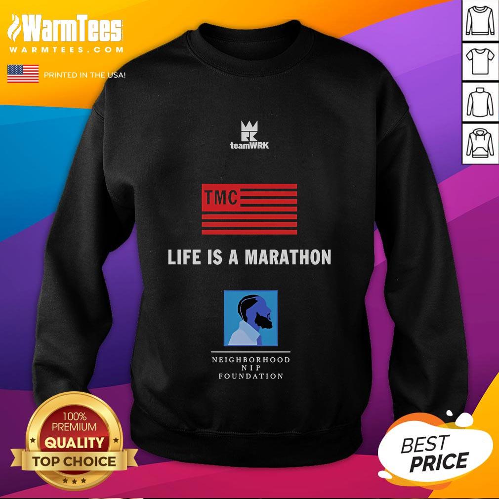 Good Life Is A Marathon Neighborhood Nip Foundation T-Shirt - Image 5
