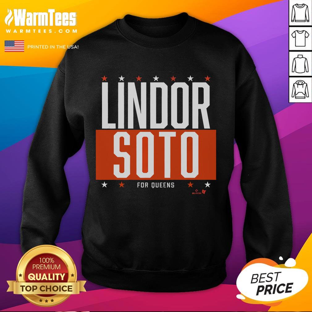 Good Lindor-Soto For Queens T-Shirt - Image 5