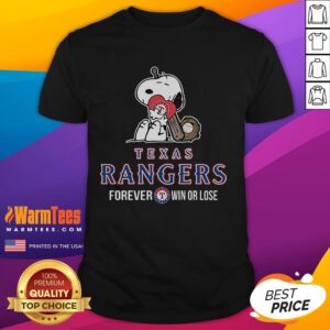 Good MLB The Peanuts Movie Snoopy Forever Win Or Lose Baseball Texas Rangers T-Shirt