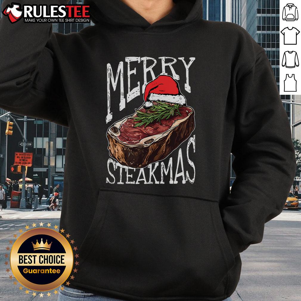Good Merry Steakmas Christmas T-Shirt - Image 2