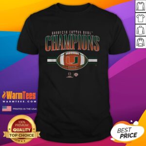 Good Miami Football CFP Cotton Bowl Champions T-Shirt