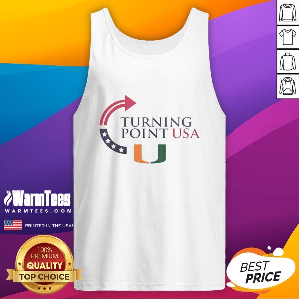 Good Miami Hurricanes X Freedom Turning Point Usa Charlie Kirk T-Shirt - Image 4