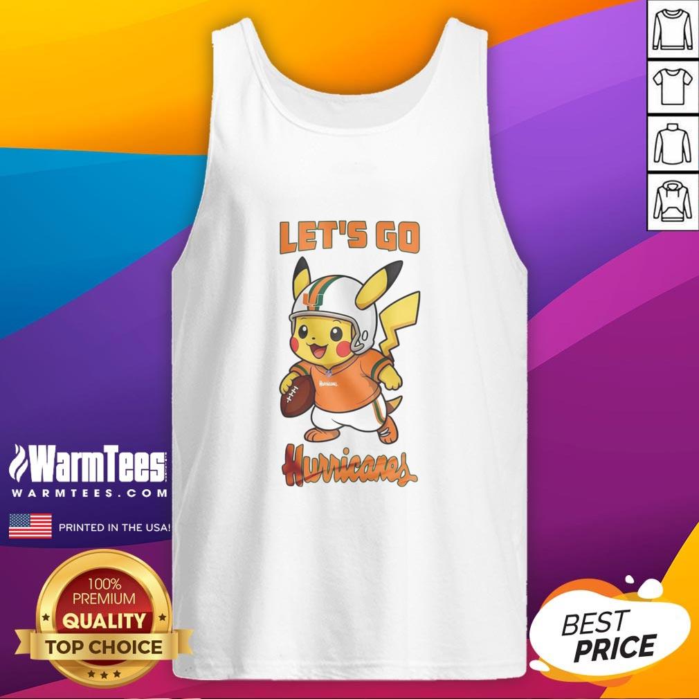 Good Miami Hurricanes X Pikachu Let's Go T-Shirt - Image 4