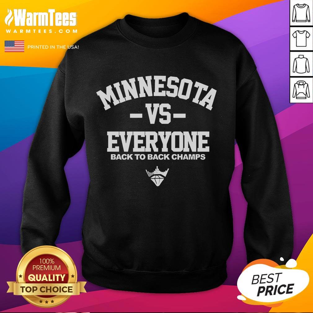 Good Minnesota Frost Vs Everyone Back To Back Champs T-Shirt - Image 5