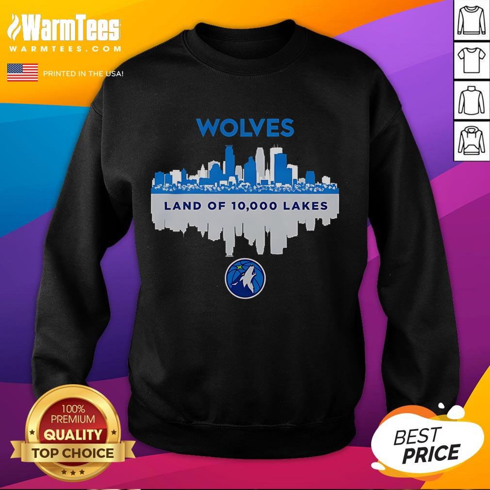 Good Minnesota Timberwolves Skyline Land Of 10000 Lakes T-Shirt - Image 5
