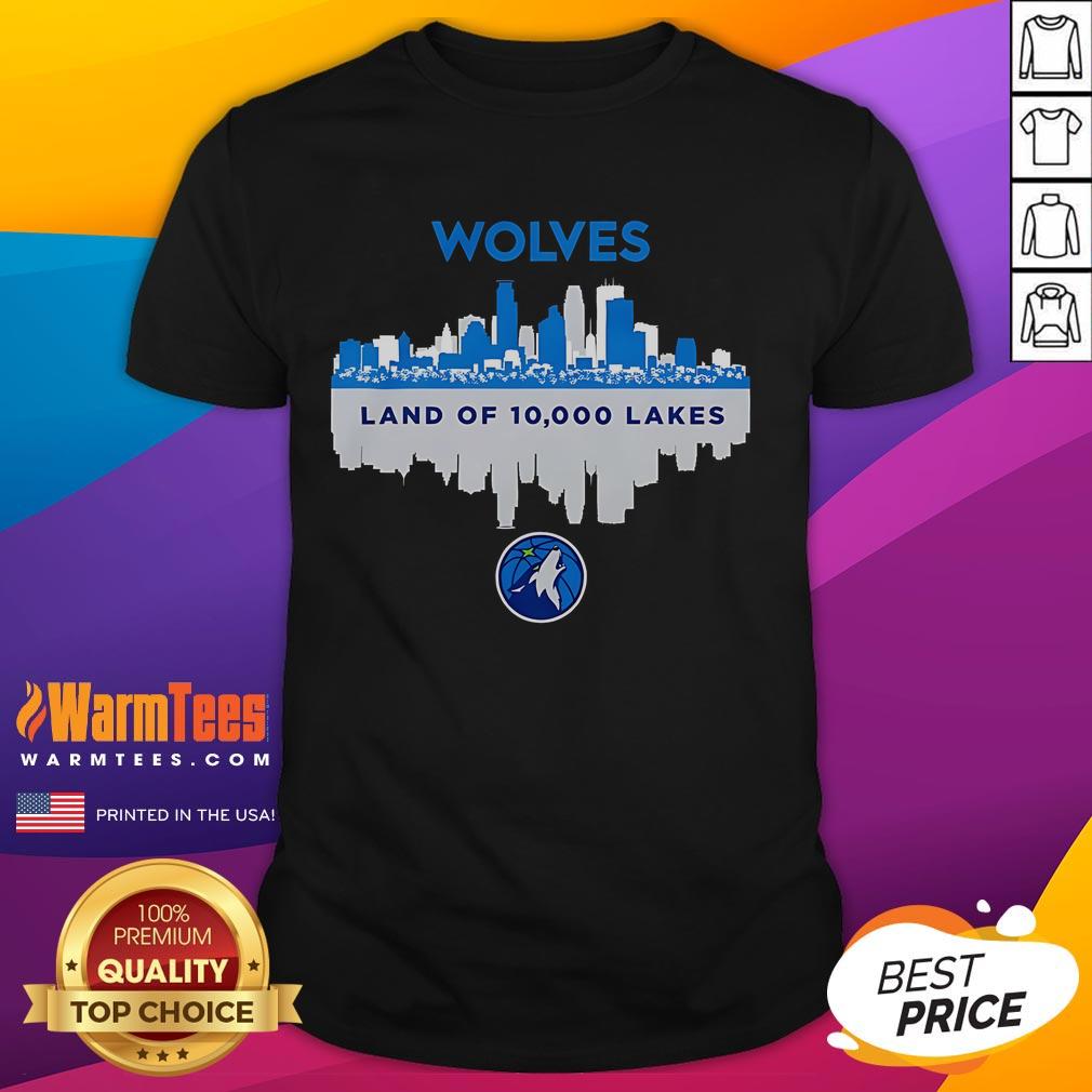 Good Minnesota Timberwolves Skyline Land Of 10000 Lakes T-Shirt