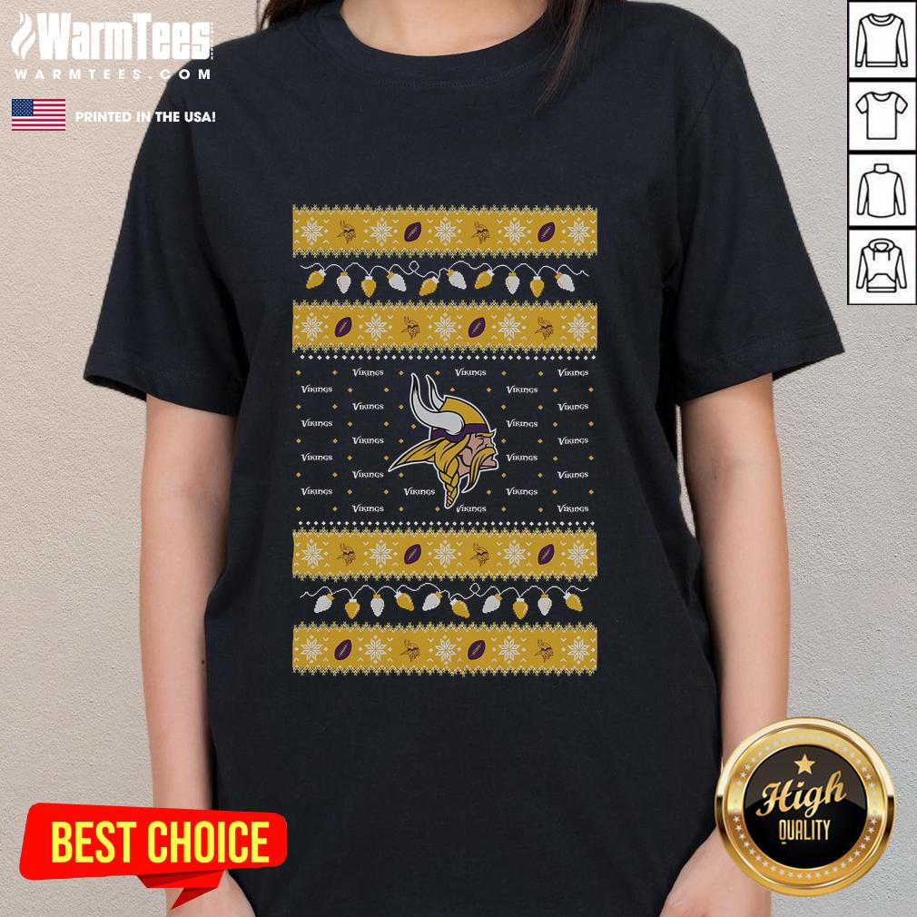 Good Minnesota Vikings Holiday Christmas T-Shirt - Image 3