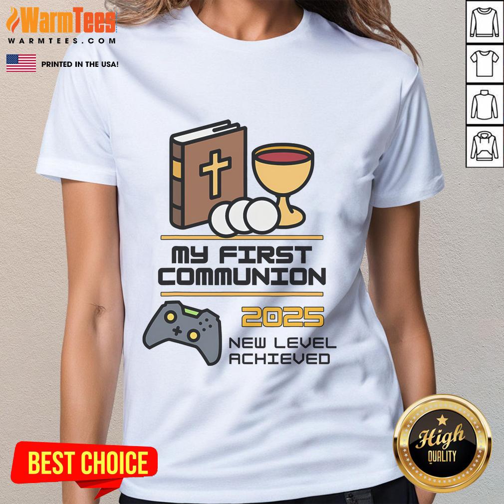 Good My 1st First Communion 2025 Controller Video Game T-Shirt - Image 3