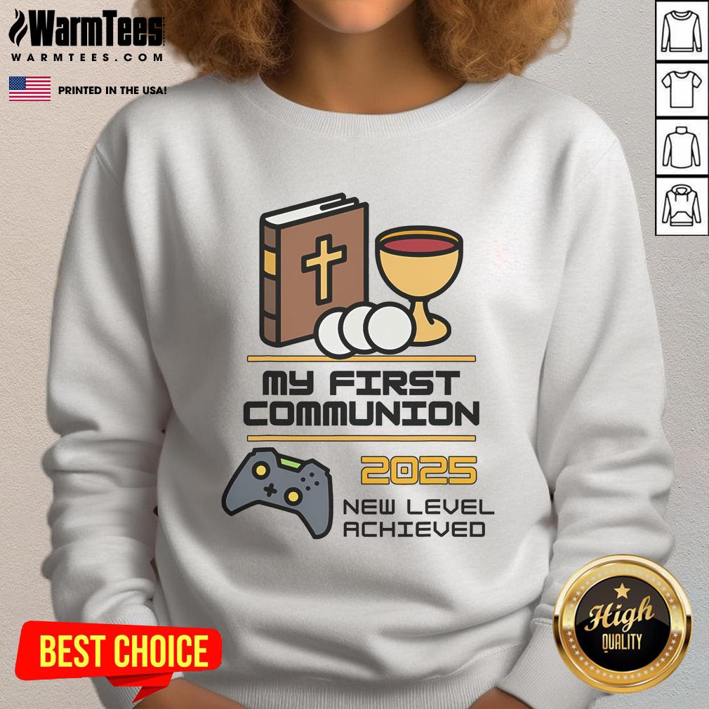 Good My 1st First Communion 2025 Controller Video Game T-Shirt - Image 5