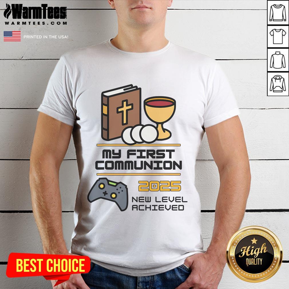 Good My 1st First Communion 2025 Controller Video Game T-Shirt