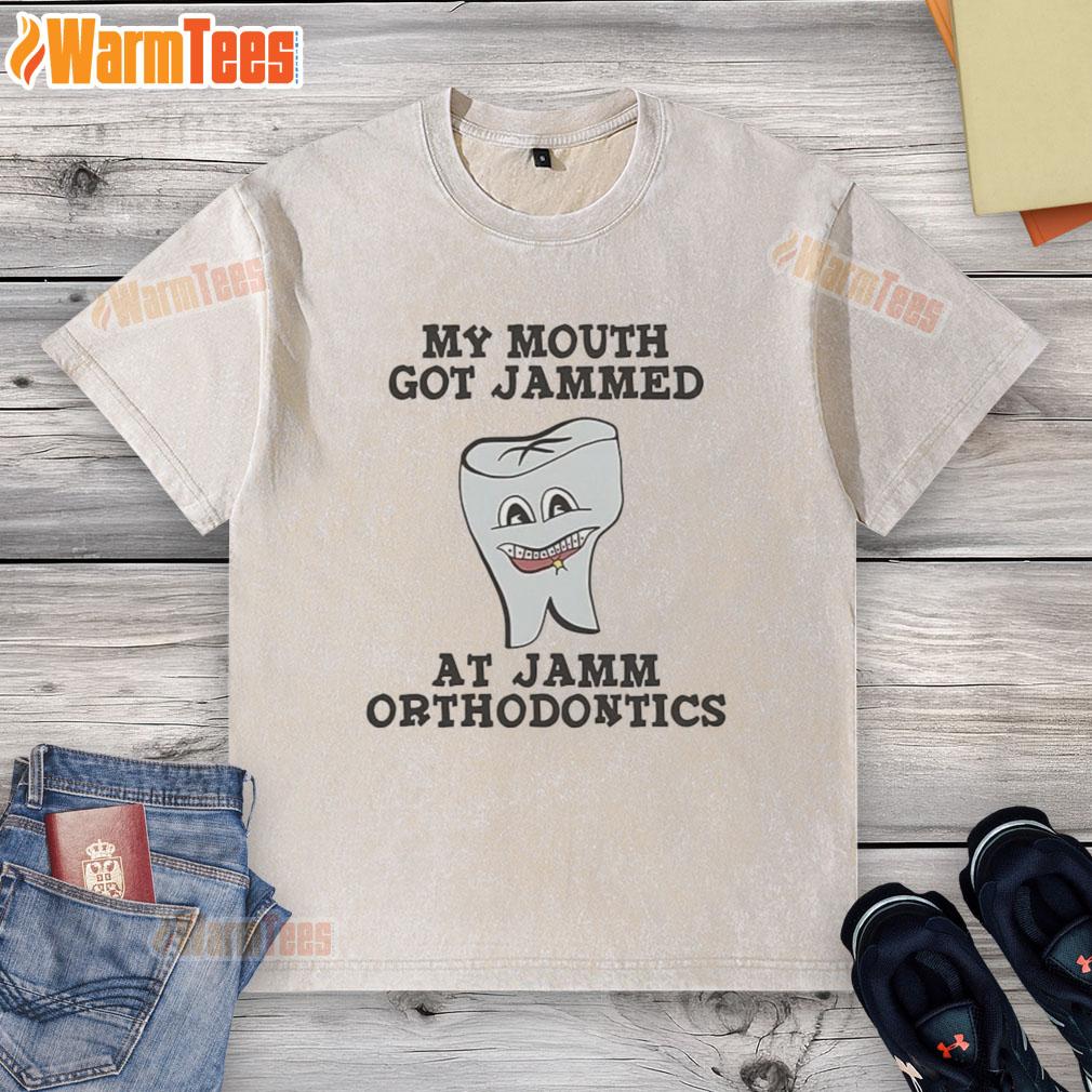 Good My Mouth Got Jammed At Jamm Orthodontics Leslie Knope T-Shirt - Image 6