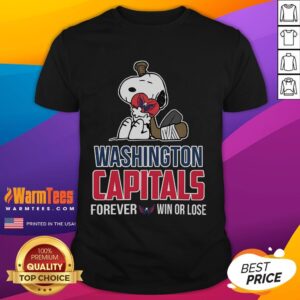 Good NHL The Peanuts Movie Snoopy Forever Win Or Lose Hockey Washington Capitals T-Shirt