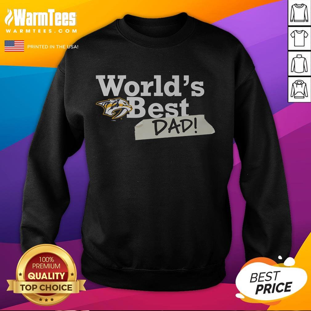 Good Nashville Predators World's Best Dad T-Shirt - Image 5