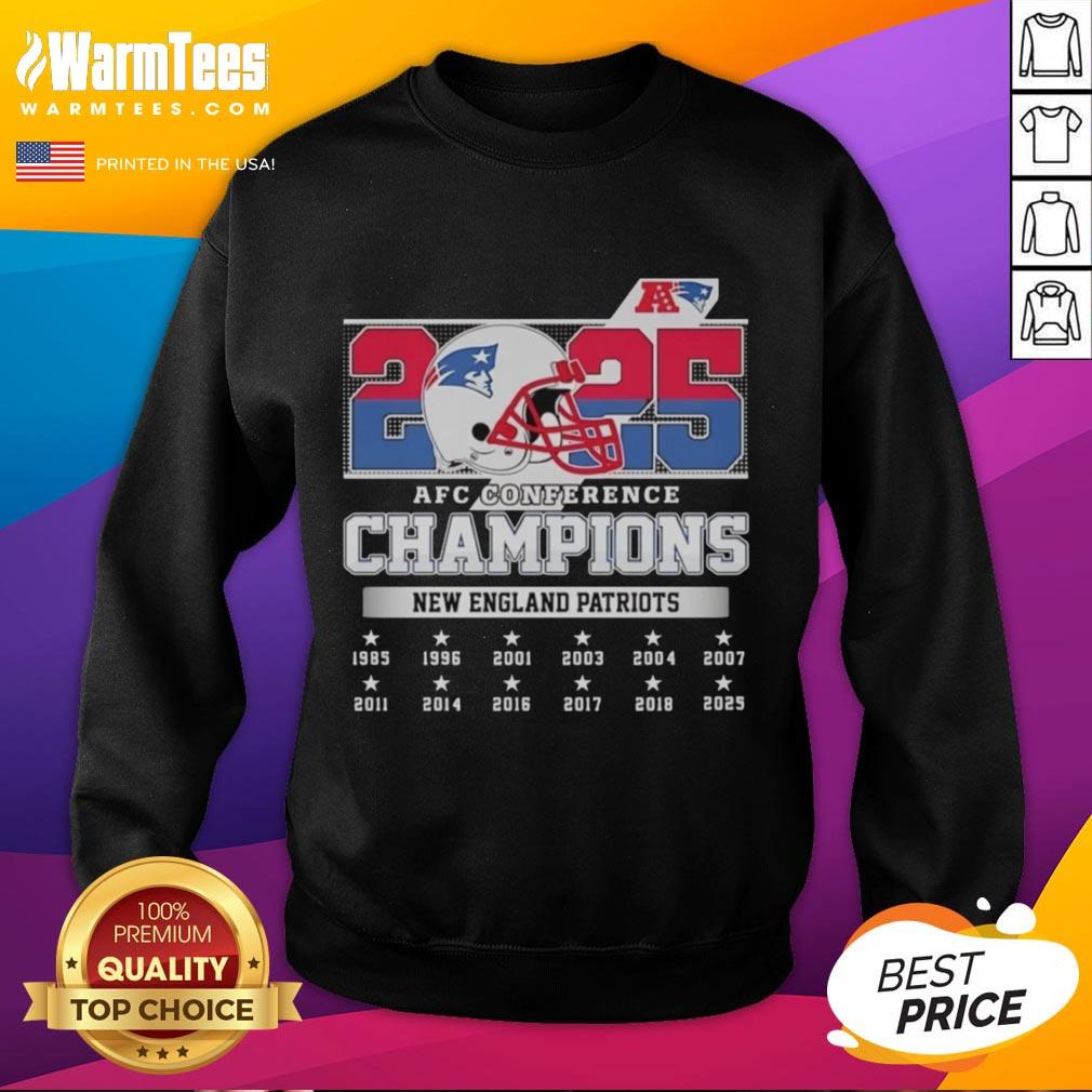 Good New England Patriots At Afc Conference Champions 2025 Helmet T-Shirt - Image 5