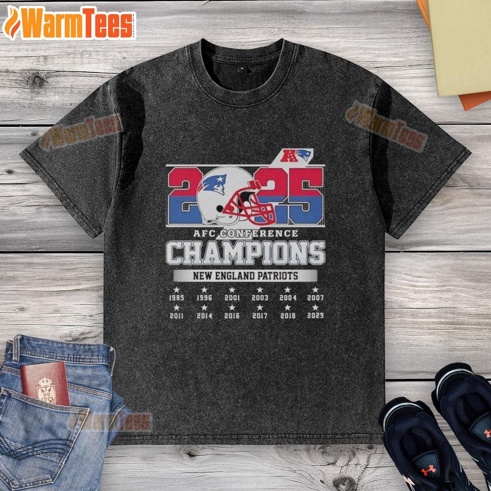 Good New England Patriots At Afc Conference Champions 2025 Helmet T-Shirt - Image 6