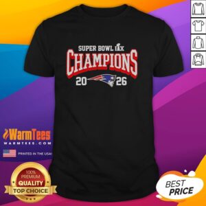 Good New England Patriots At Super Bowl LX Champions 2026 Logo T-Shirt
